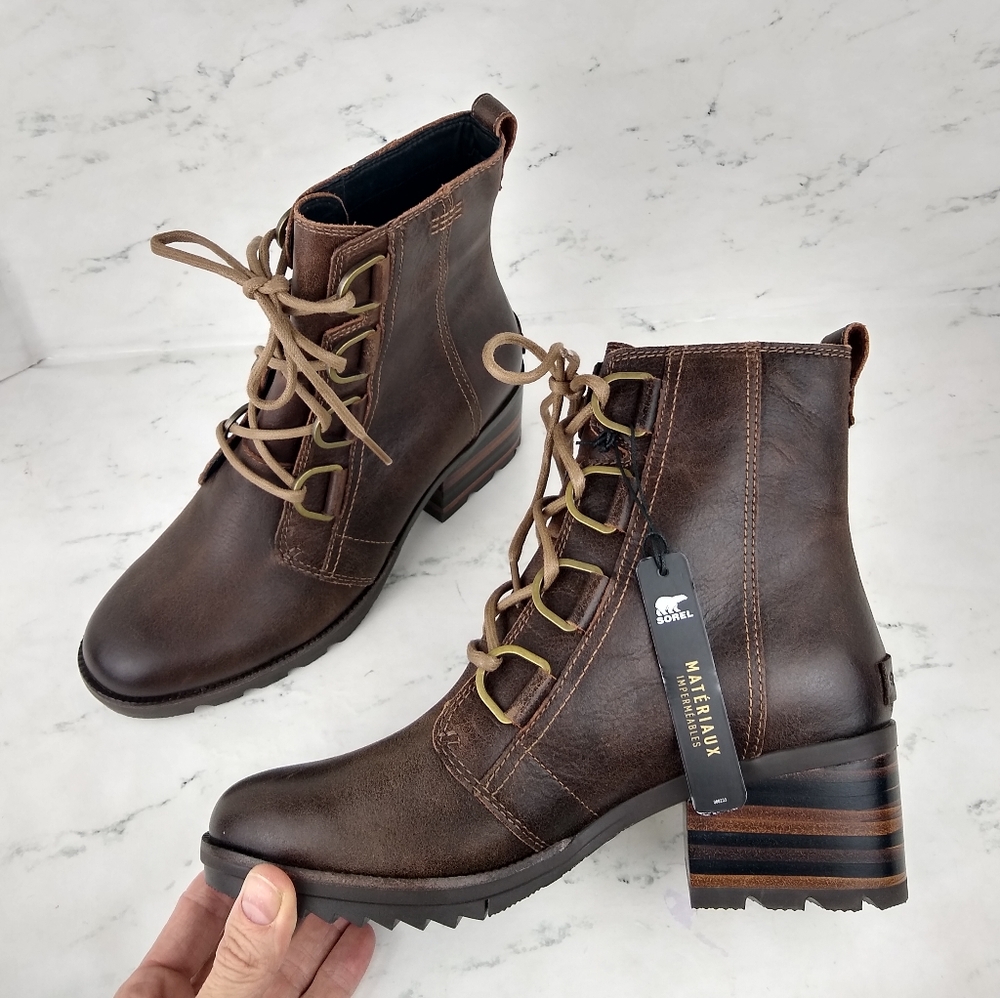 *LAST 1*NEW Sorel Cate Lace Up Waterproof Boot - Picture 6 of 8